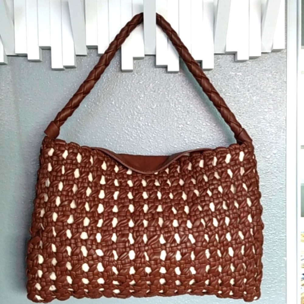 NWOT Vince Camuto Braided Handbag